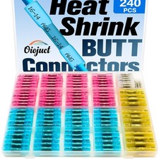 Heat Shrink Butt Connectors Kit - Waterproof Electrical Splice Crimp Terminal...