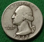 1948 Silver Washington Quarter - Philadelphia Mint