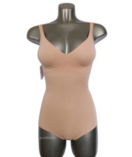 WOLFORD COTTON CONTOUR 3W FORMING BODY size 34, UK 6 ROSE TAN NWT RRP 165