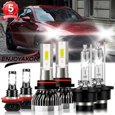 For Mazda 3 2004-2008 Led Headlight Hilo Fog Light Bulbs Combo 6000k 6x Hid