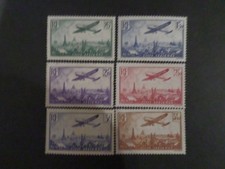 Timbres France poste aérienne n° 8 à 13 neufs** signé