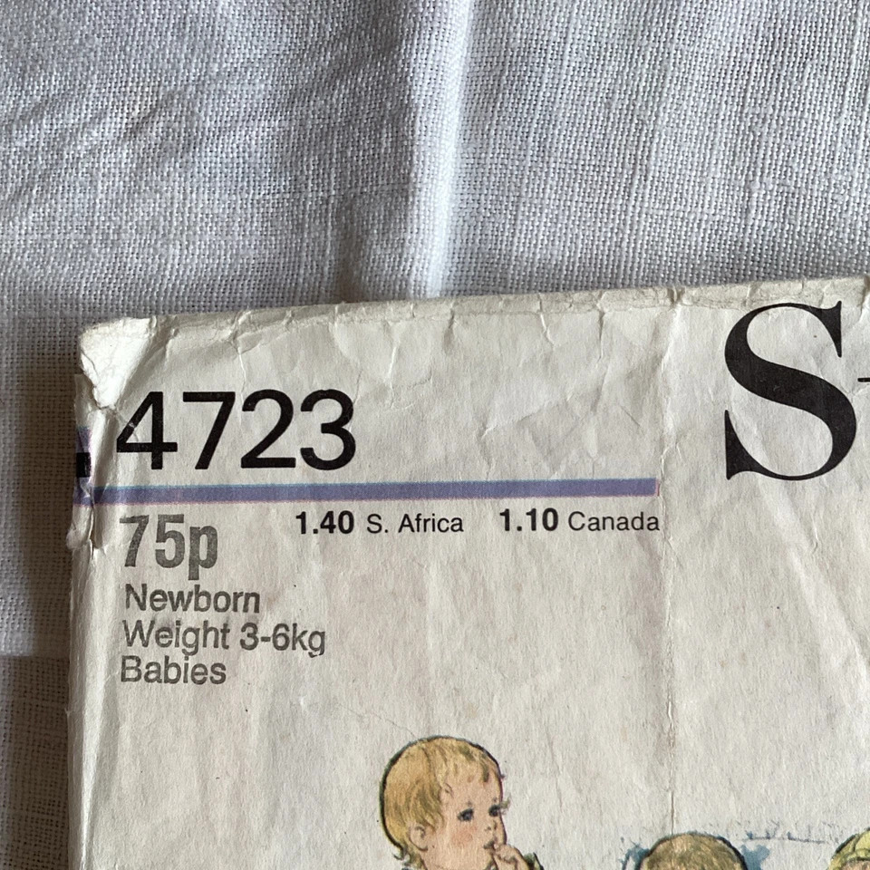 1970s Vintage Sewing Pattern Childrens Baby Grow Sleeping Bag Christening Gown - Image 3 of 4