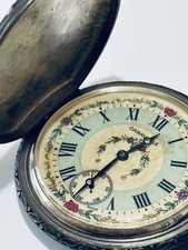 RARE VINTAGE CARAVELLE POCKET WATCH CIRCA 1970s IN WORKING CONDITION SWISS MADE