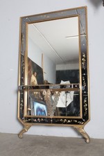 Specchiera da terra/ parete Murano anni 60 Cristal Art design . Mis 202 L 114