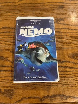 Disney Pixar Finding Nemo VHS (2003) White Clamshell 
