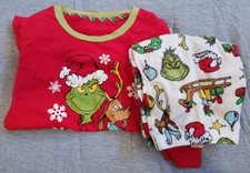 Dr. Seuss Youth Size 8-10 Merry Grinchmas Sleepwear Set Pajamas