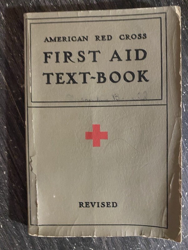 American Red Cross First Aid Text Book Revised 1937 WW2 Era