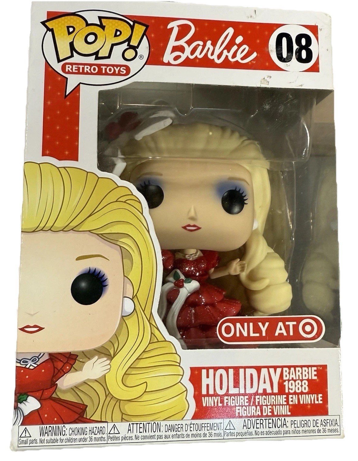 Vtg Funko Pop Holiday Barbie 1988 -Funko Pop! Vinyl - Target (Exclusive) #08