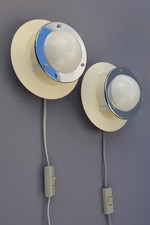 2 x DESIGN LIGHT Model Douce Wall Lamps / Sconces Vintage Danish Modern MCM 70s