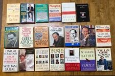 Lot of 20 William Safire Books 14 Signed Great Speeches Language Maven More