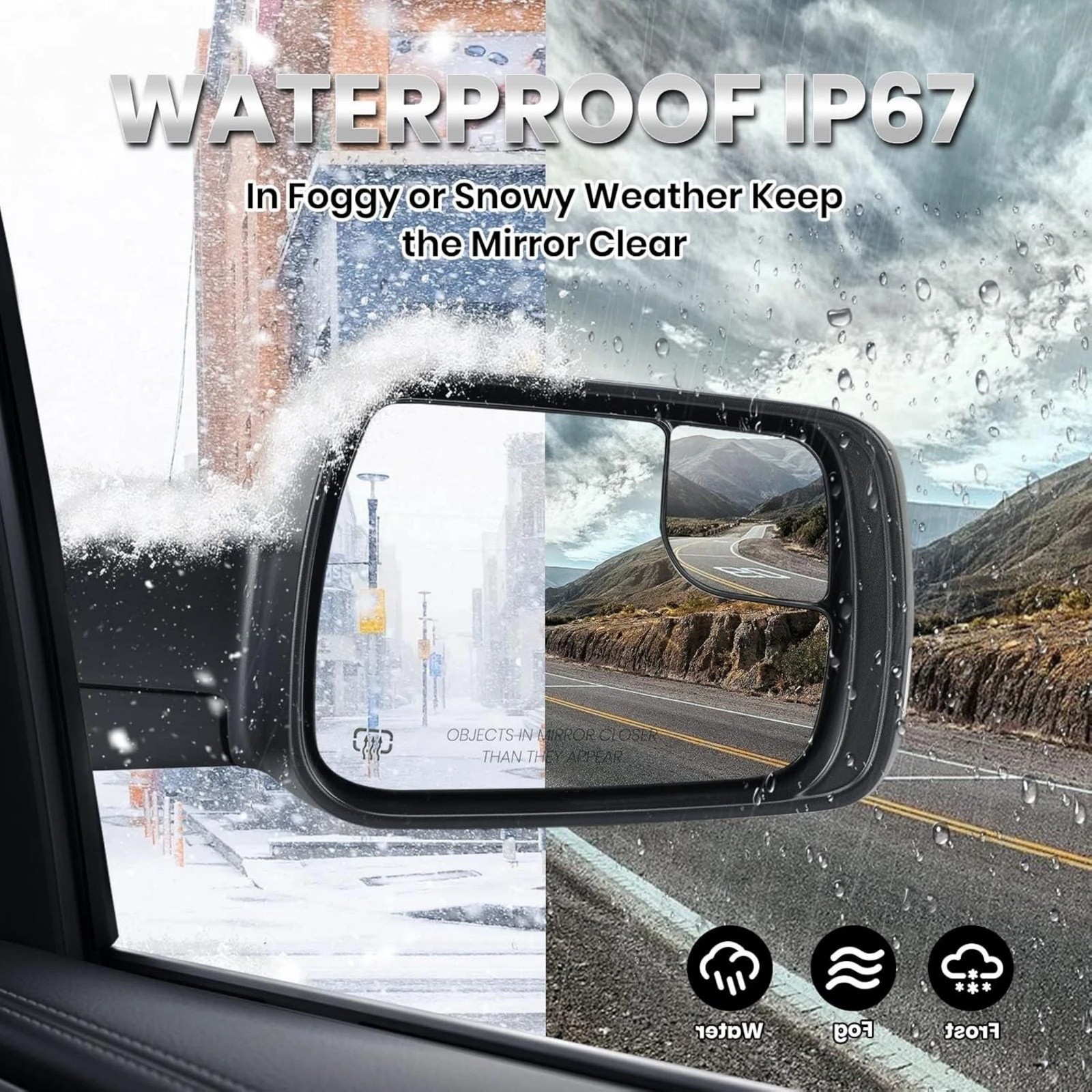 Heated Mirror w/Power Fold Signal Light Right For 2019-2024 Ram 1500 68276500AH thumbnail 6