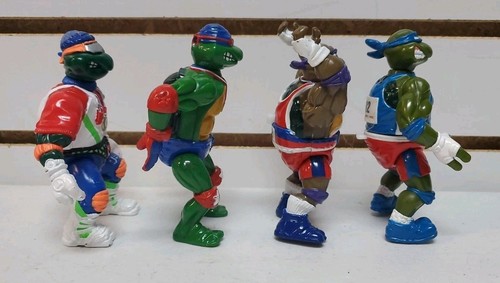 1992 Teenage Mutant Ninja Turtles, Turtle Games Lot: Mike, Leo, Don & Raph *READ - Picture 5 of 19