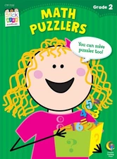 Math Puzzlers Stick Kids Workbook, Grade 2