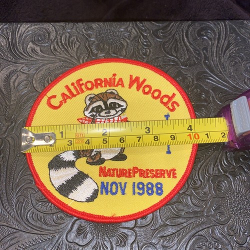 Vintage California Woods Raccoon Patch AVA /IVV Nature Preserve Nov 1988 4” NOS - Picture 3 of 4