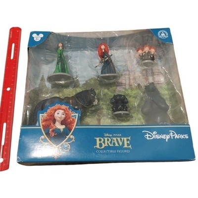 Disney Parks Pixar Brave Collectible Figures Set Merida Angus Queen Elinor New