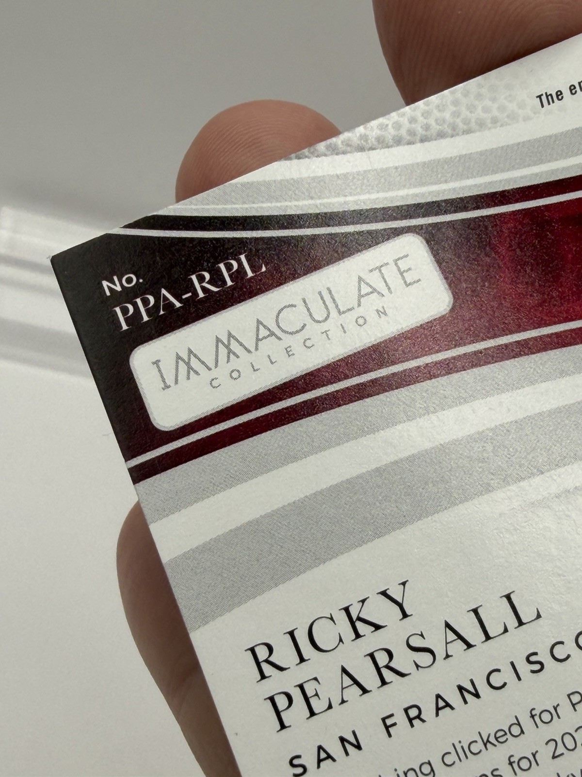 🔥💎 1/1 - Ricky Pearsall NFL SHIELD - ON CARD AUTO - 2025 Immaculate #PPA-RPL view 9