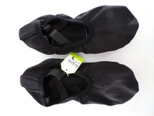 Dance Ballet Shoes DUX Adult 7M No Tie Slip On Canvas Crossing Straps Split Sole