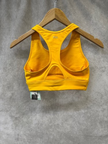 Sujetador deportivo DSG talla pequeña ajuste de compresión dorado universitario - Imagen 2 de 3