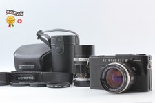2Lens Meter Works Near MINT Olympus Pen FT Black Film Camera 42mm100mm JAPAN