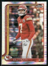 Topps Chrome Football #151 Harrison Butker Pulsar Refractor