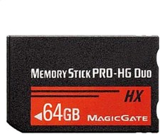 MS 64GB High Speed Memory Stick Pro-HG Duo HX for PSP Black