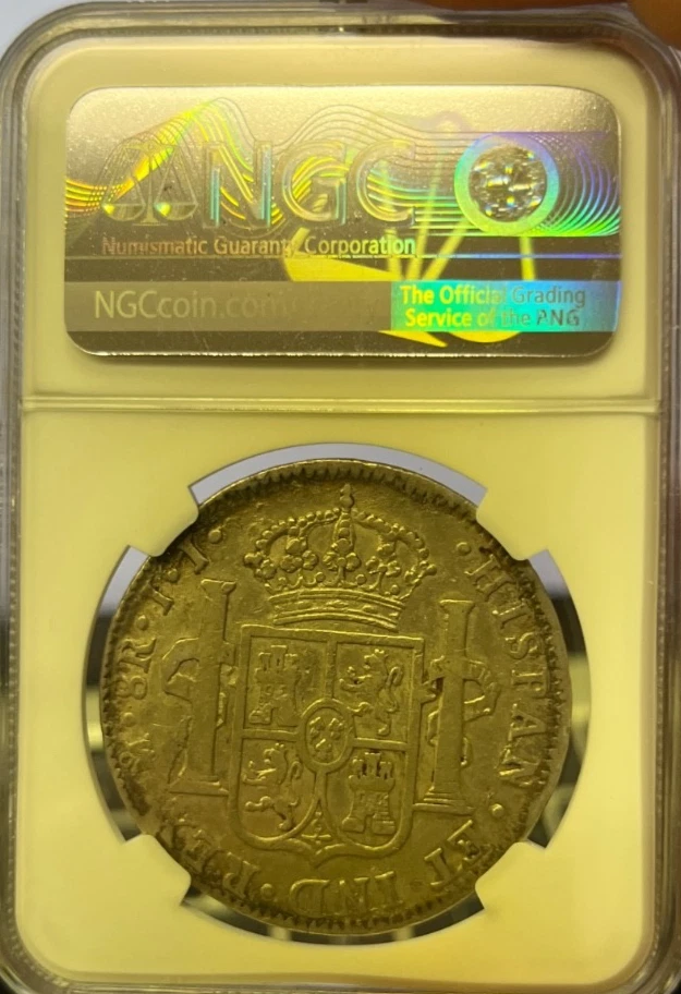 1821 Mo JJ Mexico 8 Reales Silver Ferdinand VII NGC VF30 Freshly Graded - Image 2 of 2