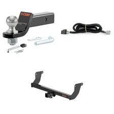 CURT Trailer Hitch Class 3 Tow Package, Trailer Wiring, Ball Mount, Lock #13579