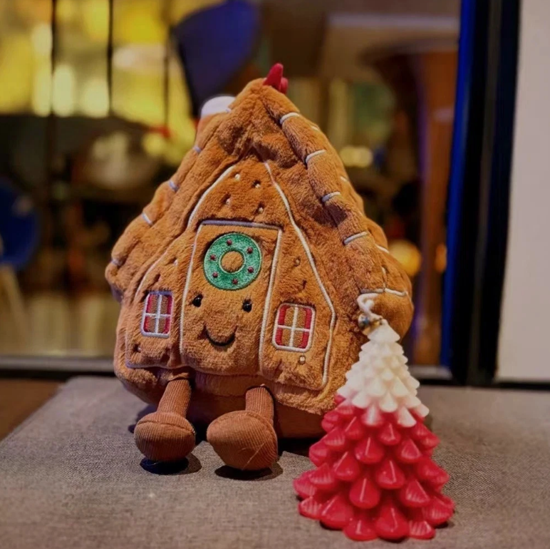 Retired Jellycat Gingerbread House 22cm Plush Doll - BNWT with