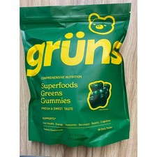 Grüns Superfood Greens Gummies, 60+ Ingredie...