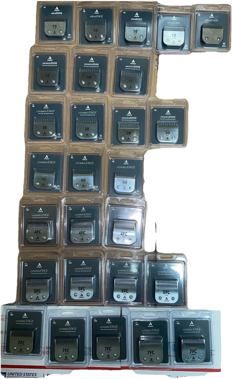 Lot Of 27 ANDIS Ceramic Edge Ultra Edge Clipper Attachment Blades BRAND NEW