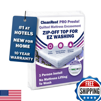 Clean Rest Cleanrest Pro Presto Quilted Zip-Off Top Mattress Encasement