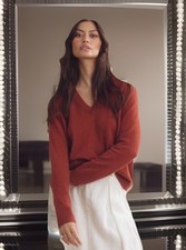 NWT Jenni Kayne 325 Flynn Cashmere Sweater Sienna Size Large