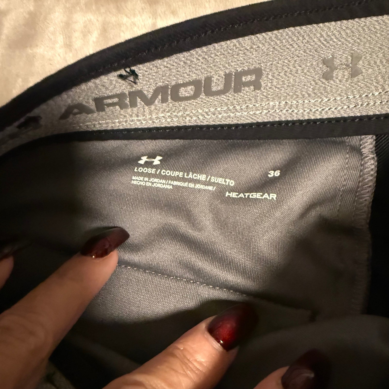 Under Armour Showdown HeatGear Black Golf Shorts Men's Size 36 Performance thumbnail 7