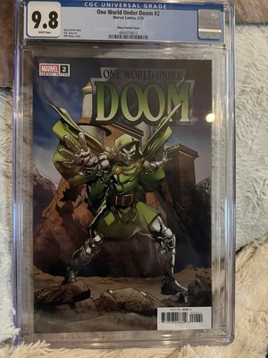 One World Under Doom #2 Will Sliney Cover (Marvel Comics May 2025) CGC 9.8