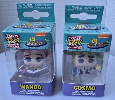 Funko Pocket Pop! Keychains. Fairly Oddparents Wanda & Cosmo. New In Box