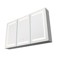Spiegelschrank Bad Mit Led Beleuchtung Medizinschrank 100X60Cm Mit 3 Etagen