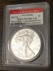 2017-S American Silver Eagle Coin, First Strike, Congratulations Set, PCGS PR70