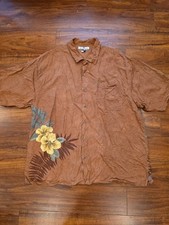 Tommy Bahama Men's 100 Silk Hawaiian Shirt Size XL