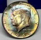 1964 Kennedy Half Dollar - UNC - Extreme Toner
