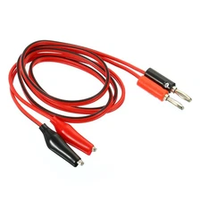 Test Leads,  Multimeter Banana Plug to Alligator Clip Test Cable(Red, Black, 1M)