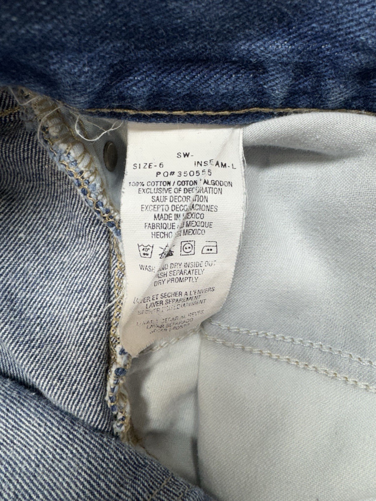 Tommy Hilfiger women Sz 6 Long Tall Boyfriend Jeans thumbnail 8