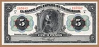 MEXICO - EL BANCO del ESTADO CHIHUAHUA - 5 PESOS - 1913 - P S132a - UNCIRCULATED