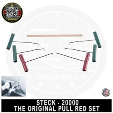8pc Steck 20000 Original Pull Rod Set USA - Pick Pulls, Straight Edge, Drill Bit