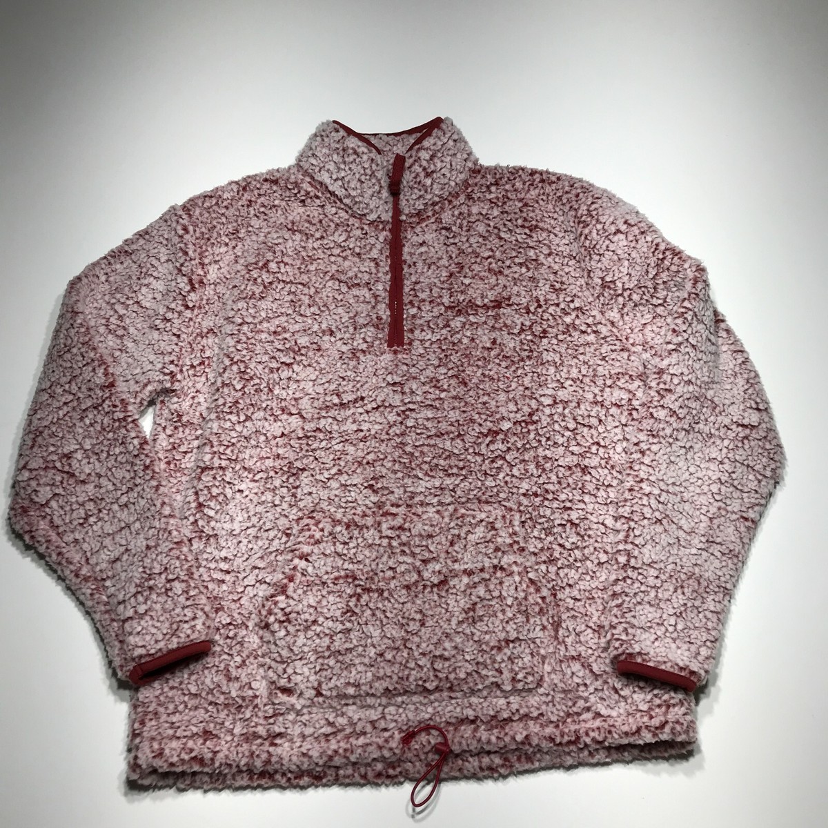 Serra Jacket Womens Size M Red Quarter Zip Soft Fleece