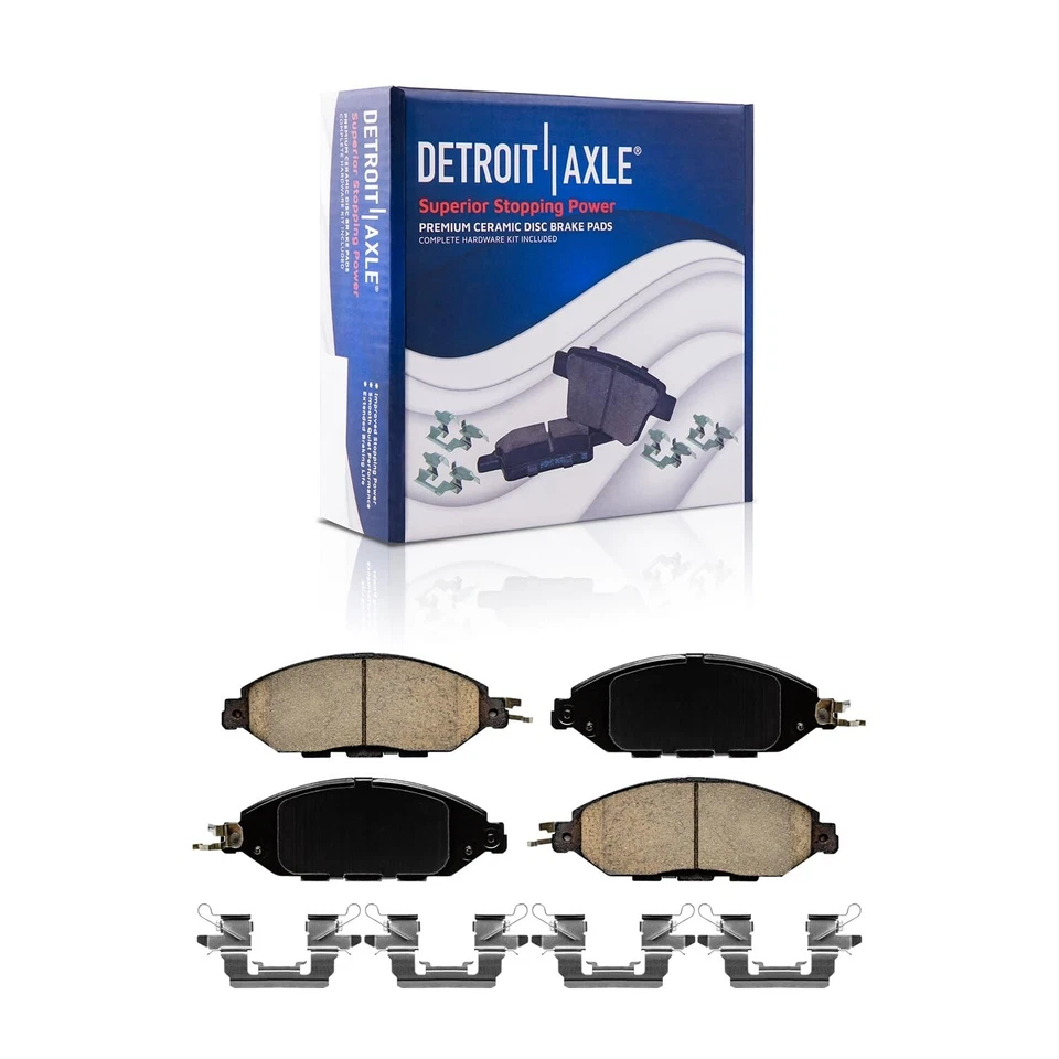 4pc Front Drilled Disc Rotors Brake Pads for JX35 QX60 Nissan Murano Pathfinder - Image 4 of 4