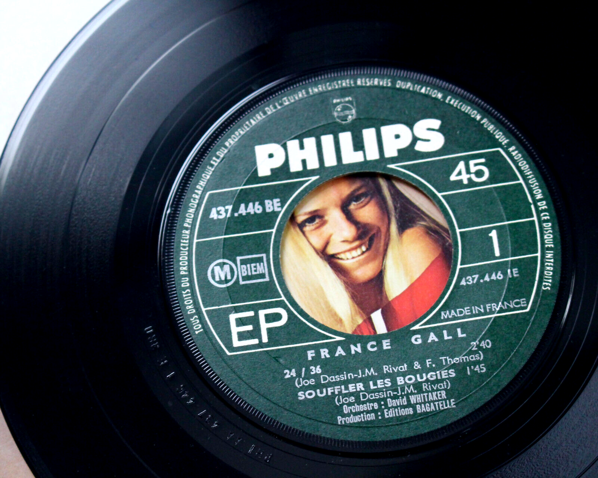 ORIGINAL 1968 FRANCE GALL 24/36 EP 7