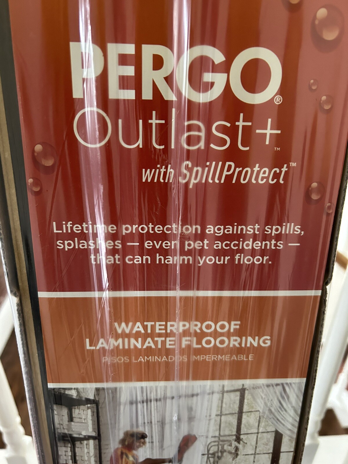LAMINATE FLOORING, ONE BOX, BRAND NEW, UNOPENED PERGO, JAVA SCRAPED OAK ...