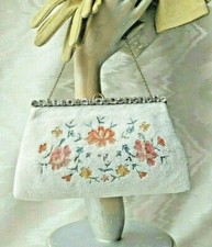 VINTAGE JOSEF POINT DE BEAUVAIS, RHINESTONE, BEADED EVENING BAG