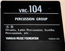 YAMAHA DX7 VOICE ROM VRC-104 PERCUSSION GROUP Cartridge for DX7 , Tested Japan