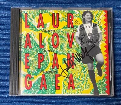 LAURA LOVE Pangaea CD Signed Autograph on Cover 2 Signatures 960A